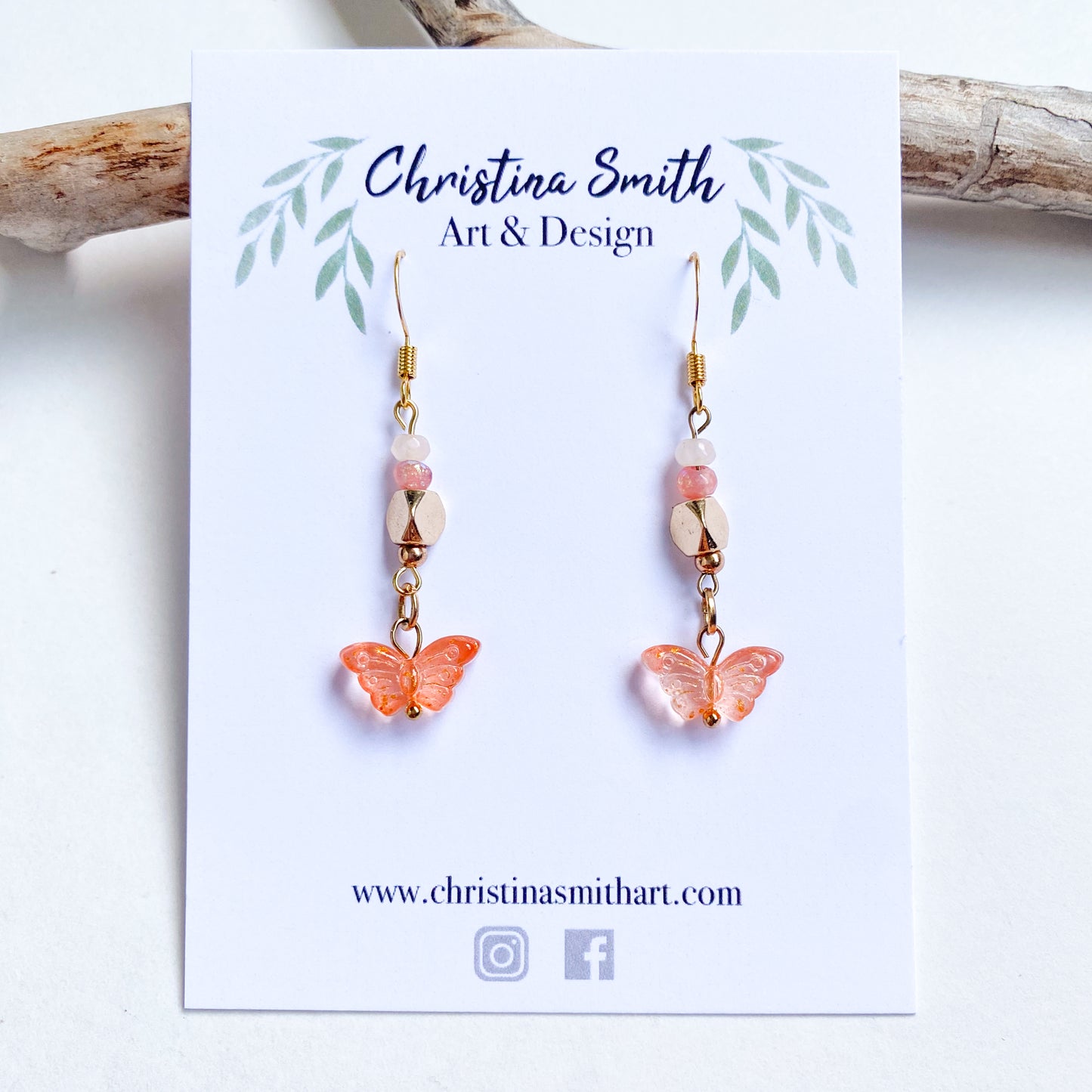 Sunset: Butterfly Fairytail Earrings