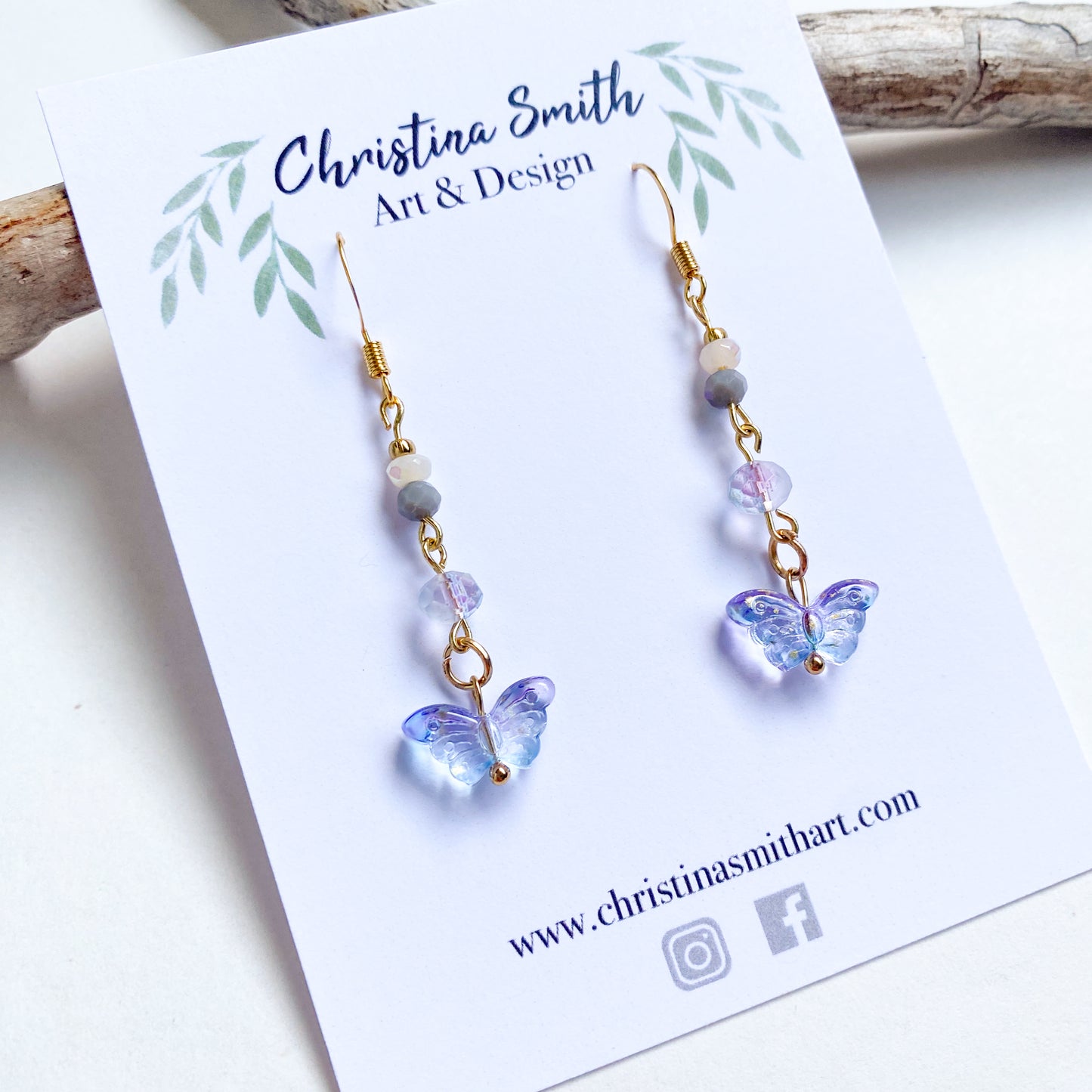 Sky: Butterfly Fairytail Earrings