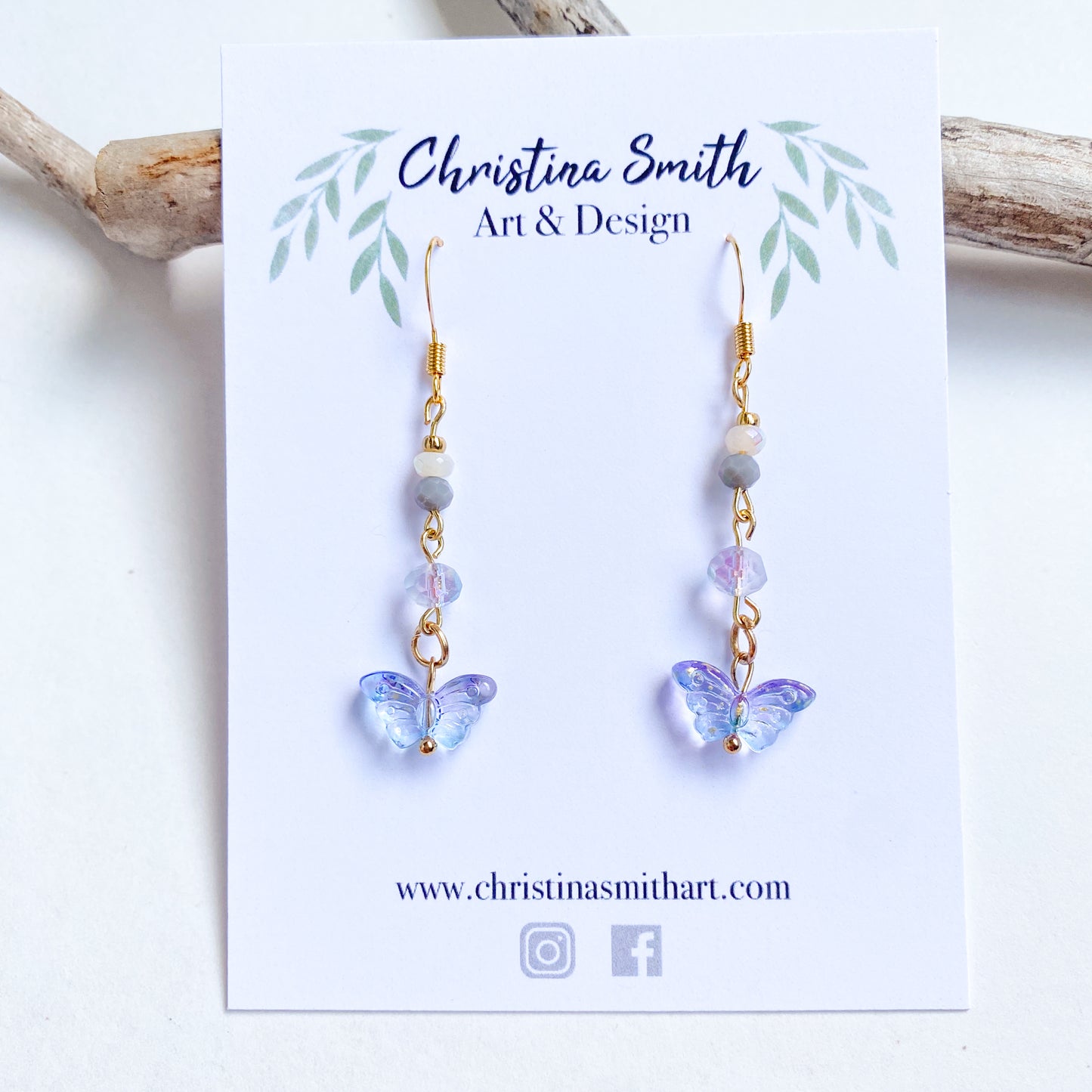 Sky: Butterfly Fairytail Earrings