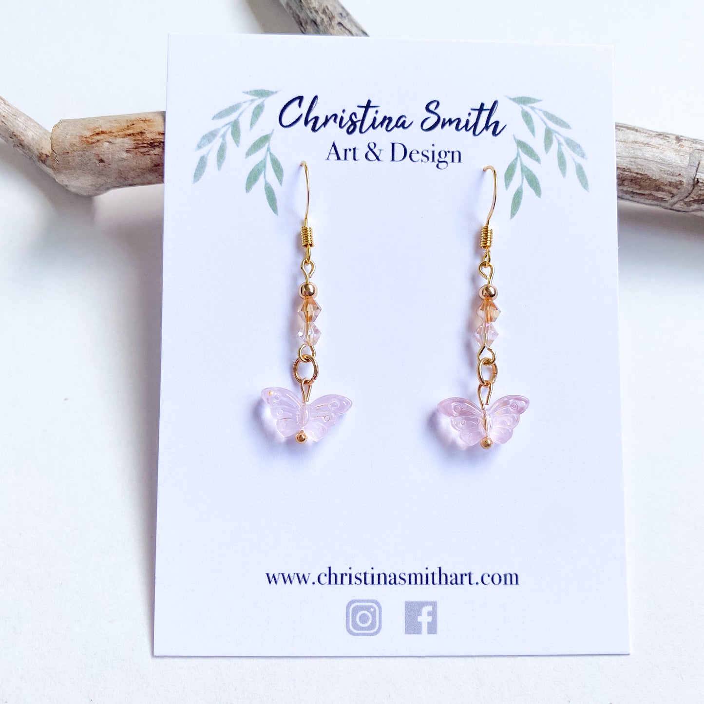 Rose: Butterfly Fairytail Earrings