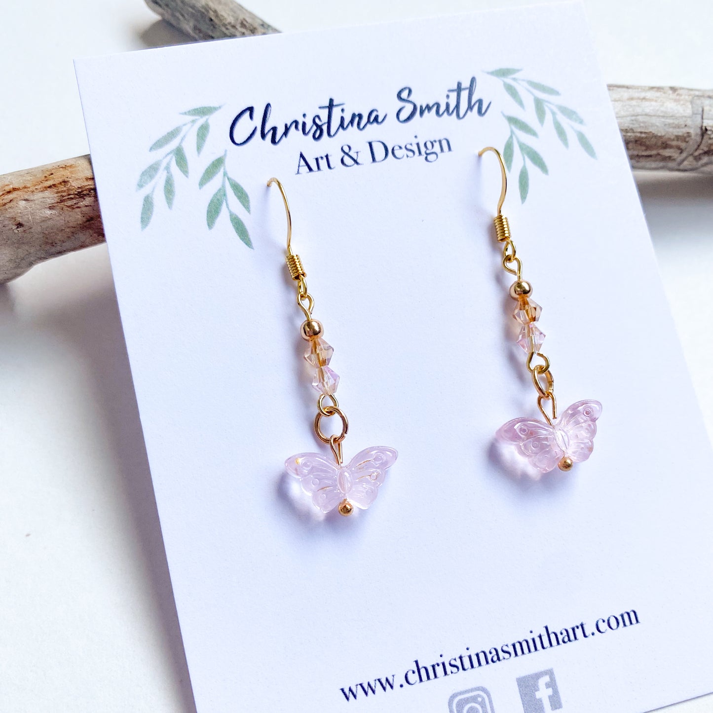 Rose: Butterfly Fairytail Earrings