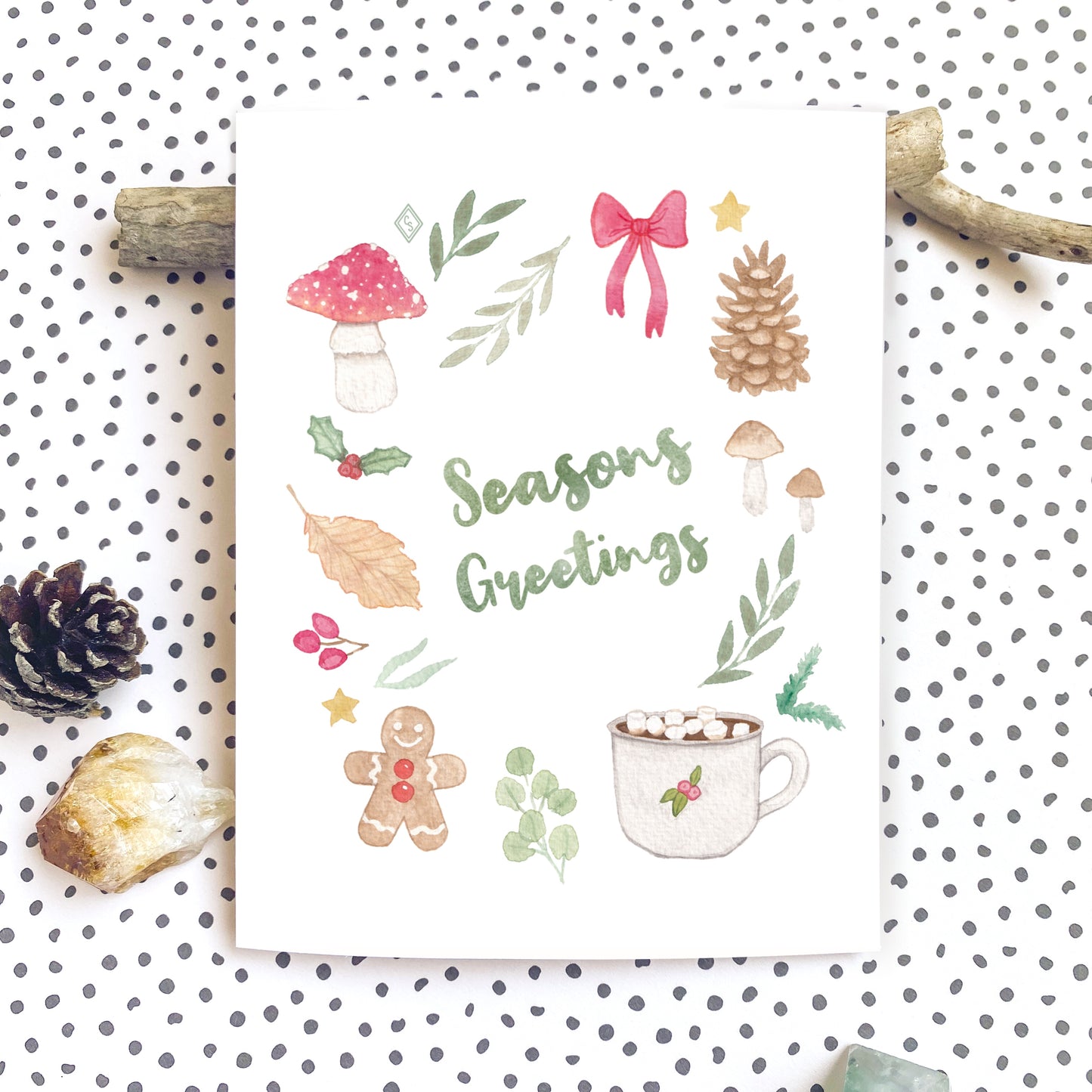 Seasons Greetings Christmas Card