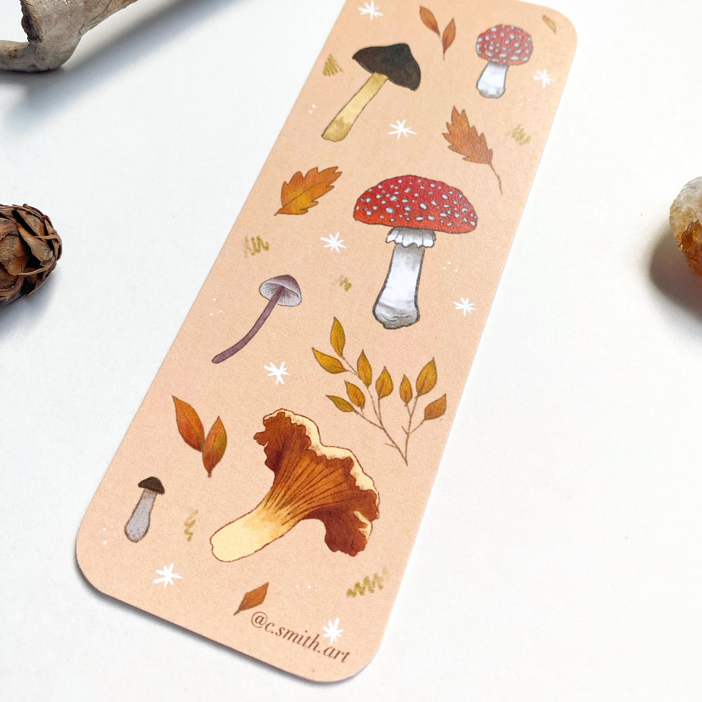 Autumn Mushroom Bookmark