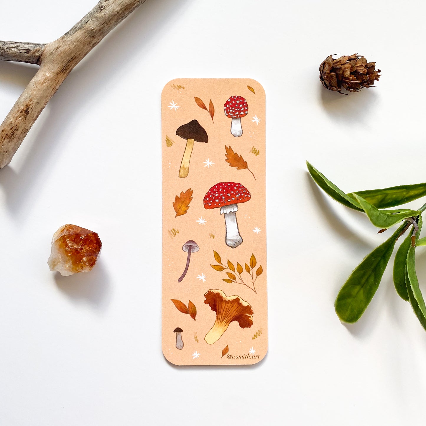 Autumn Mushroom Bookmark