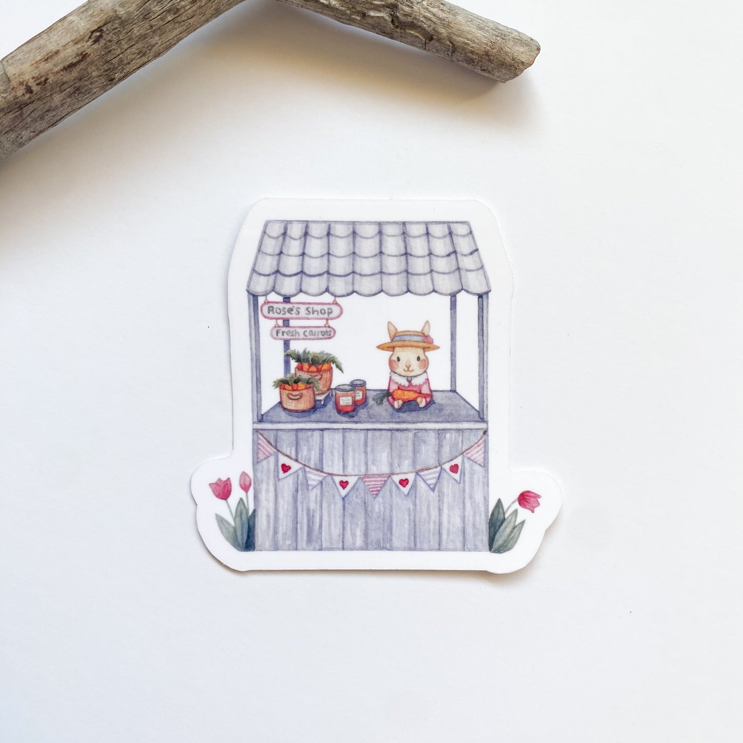 Rose’s Carrot Stand Sticker