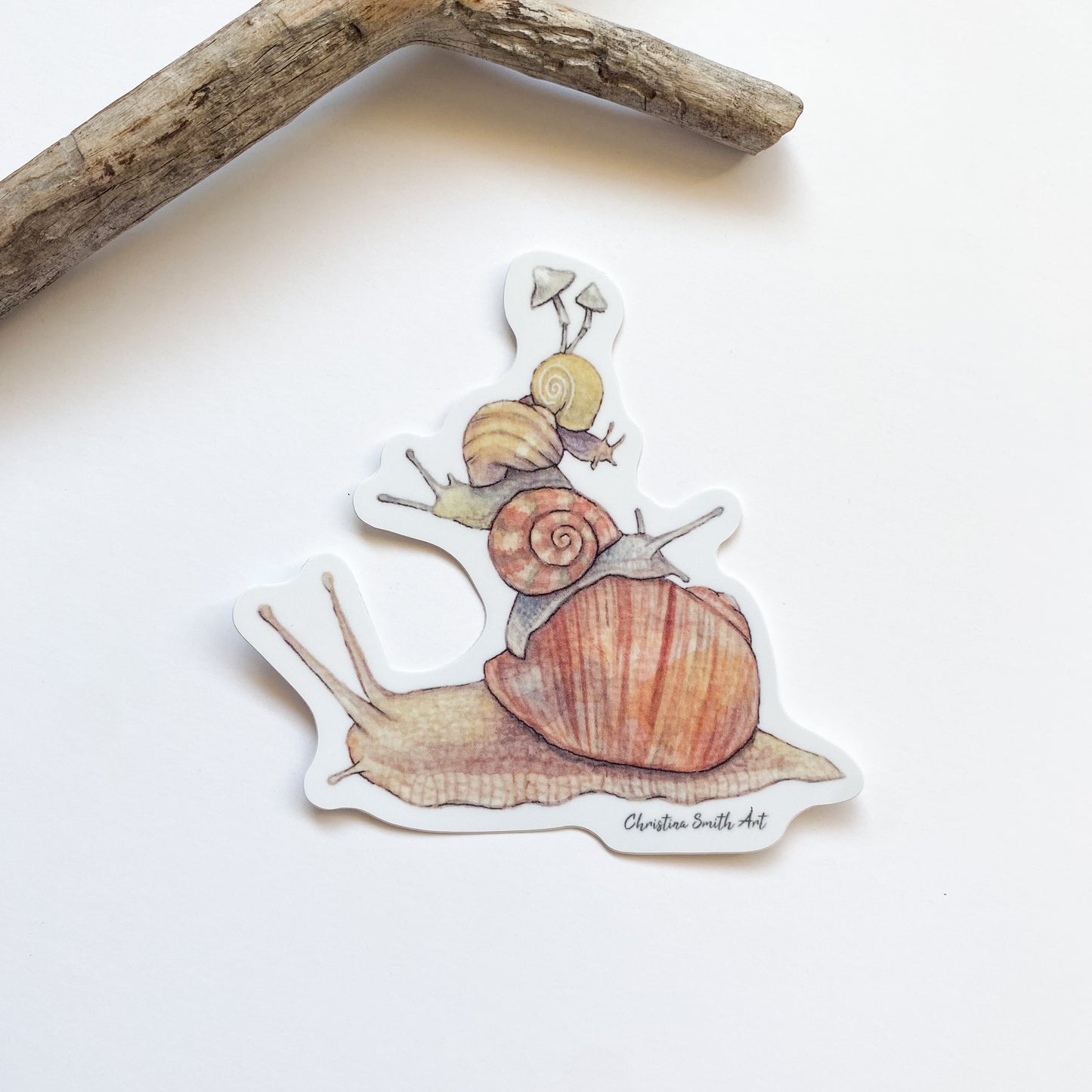 Snail Stack Sticker