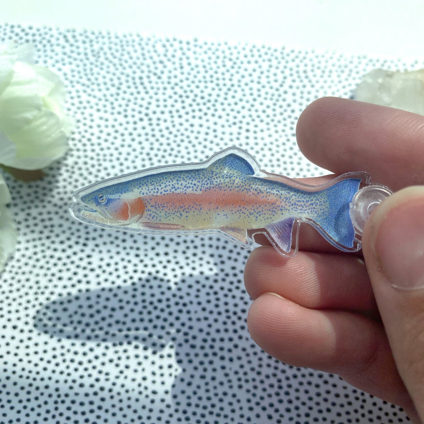 Rainbow Trout - Acrylic Key Chain