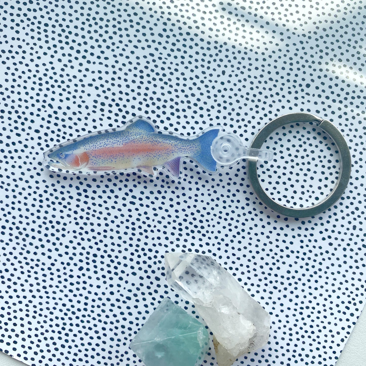 Rainbow Trout - Acrylic Key Chain