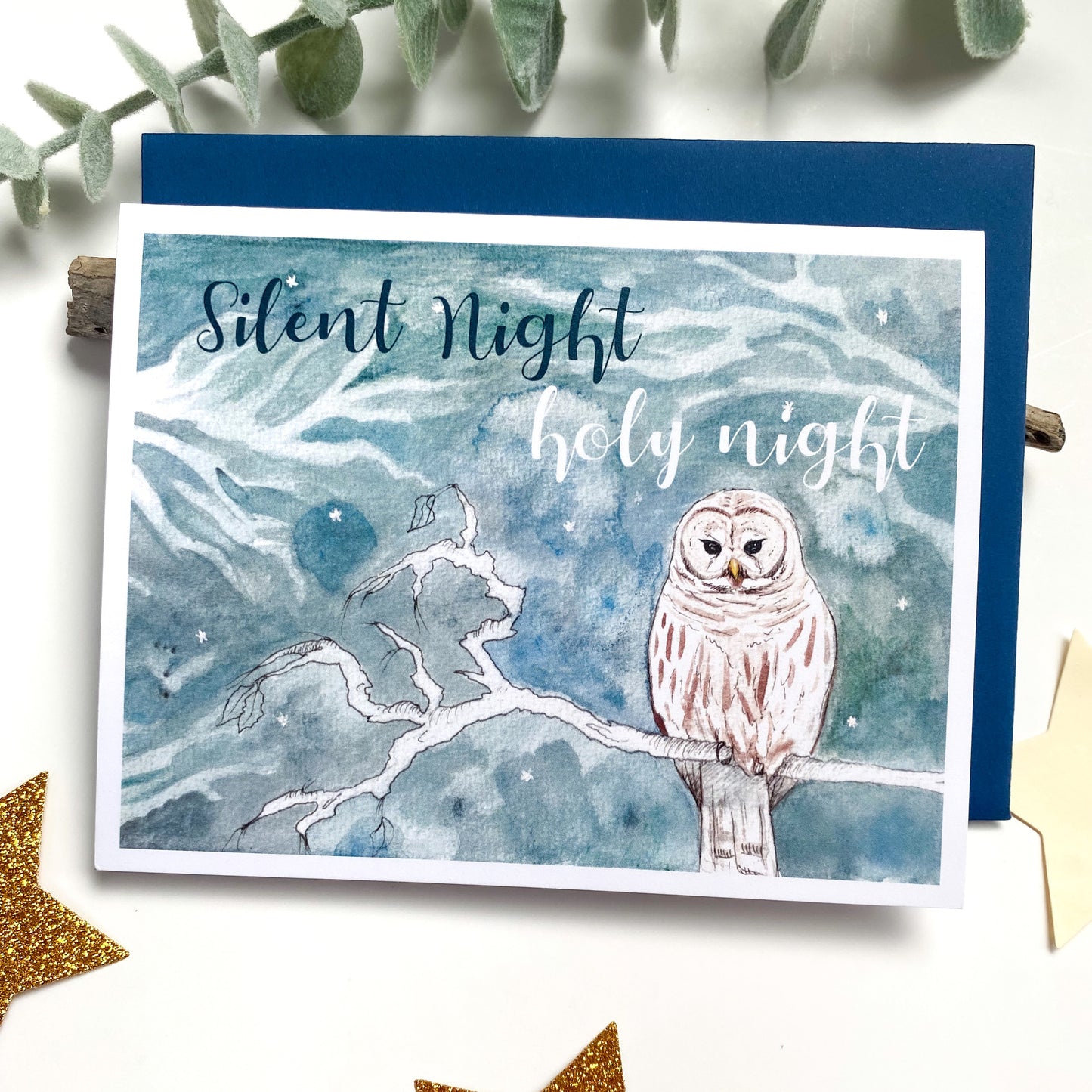 Silent Night - Christmas Greeting Card