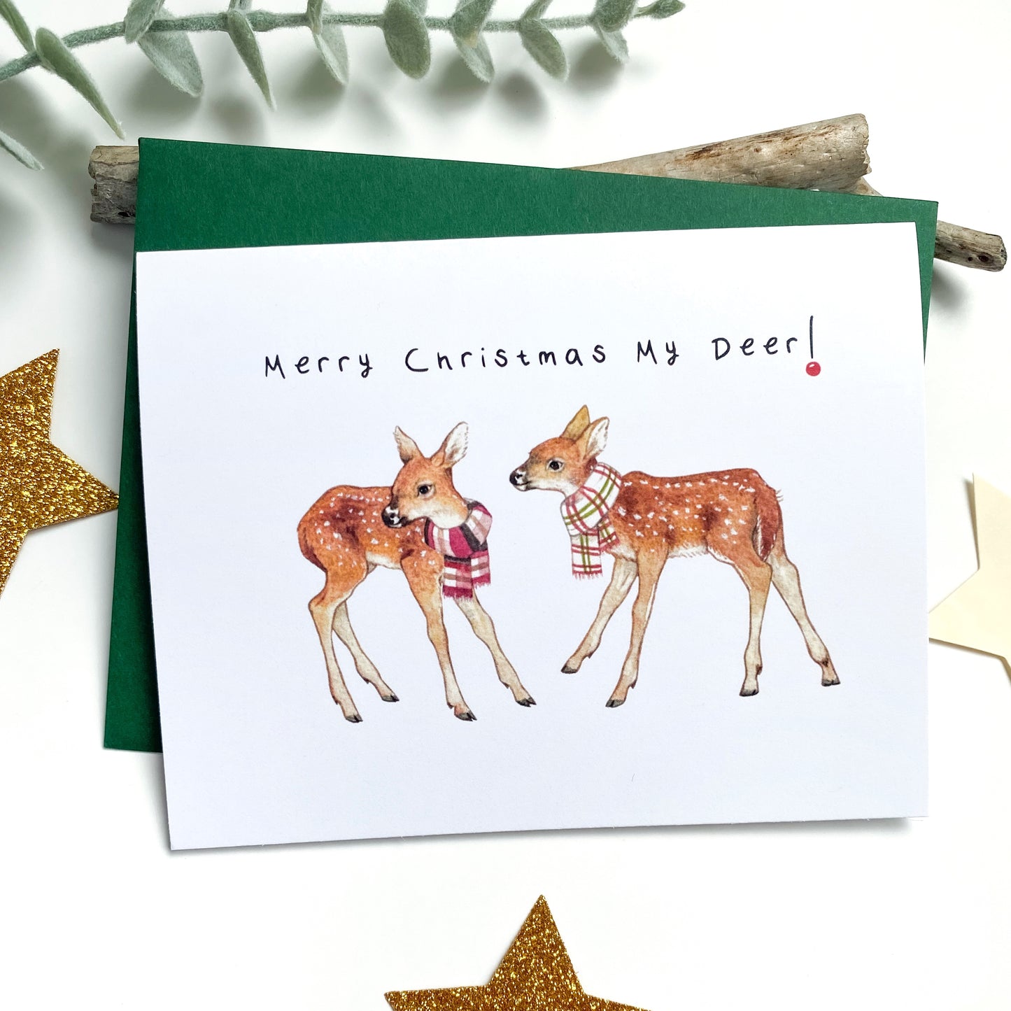 Merry Christmas My Deer - Christmas Greeting Card