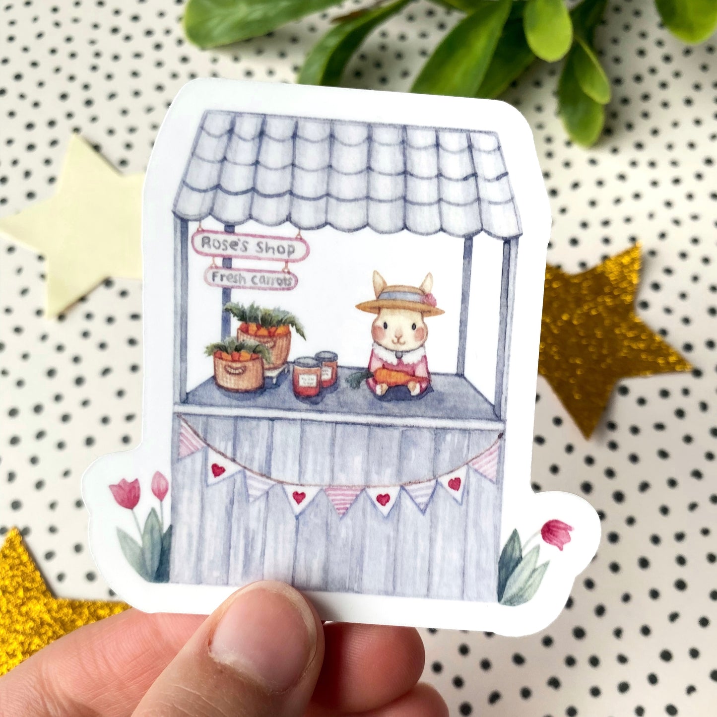 Rose’s Carrot Stand Sticker