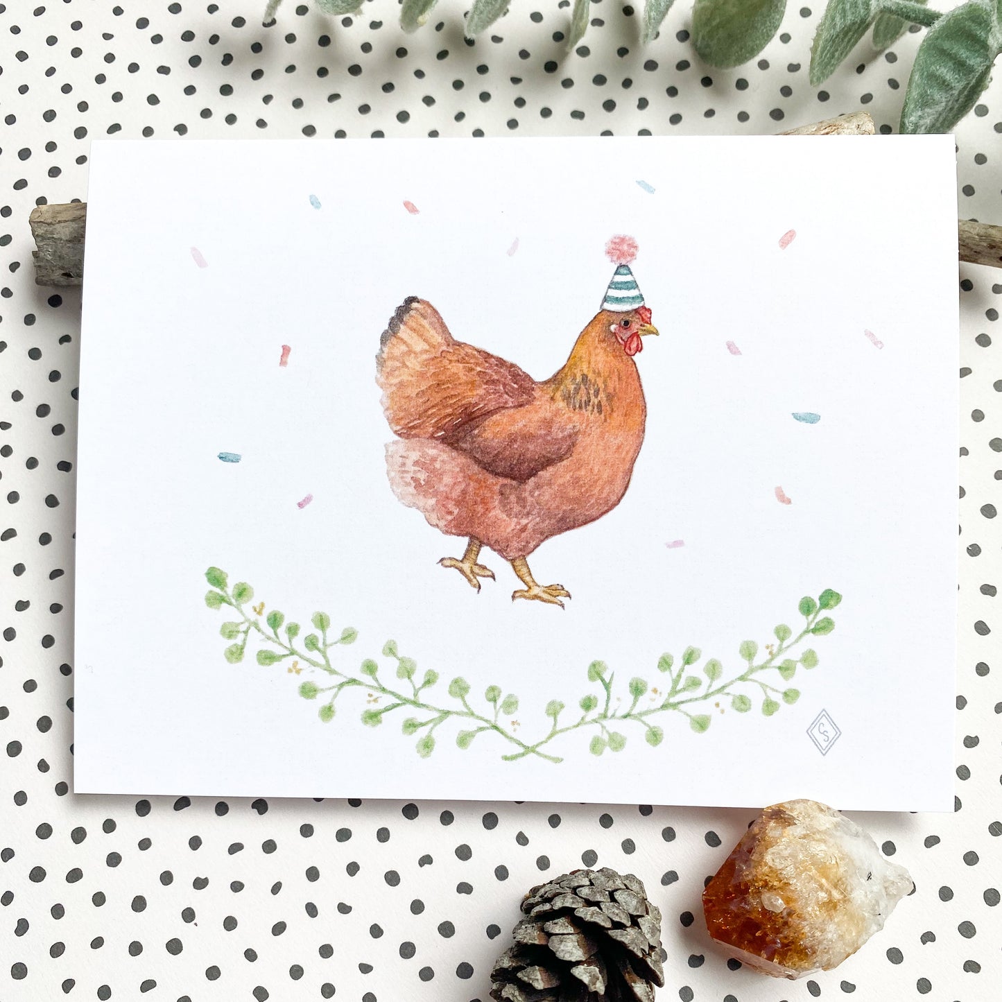 Party Chicken - Birthday Card