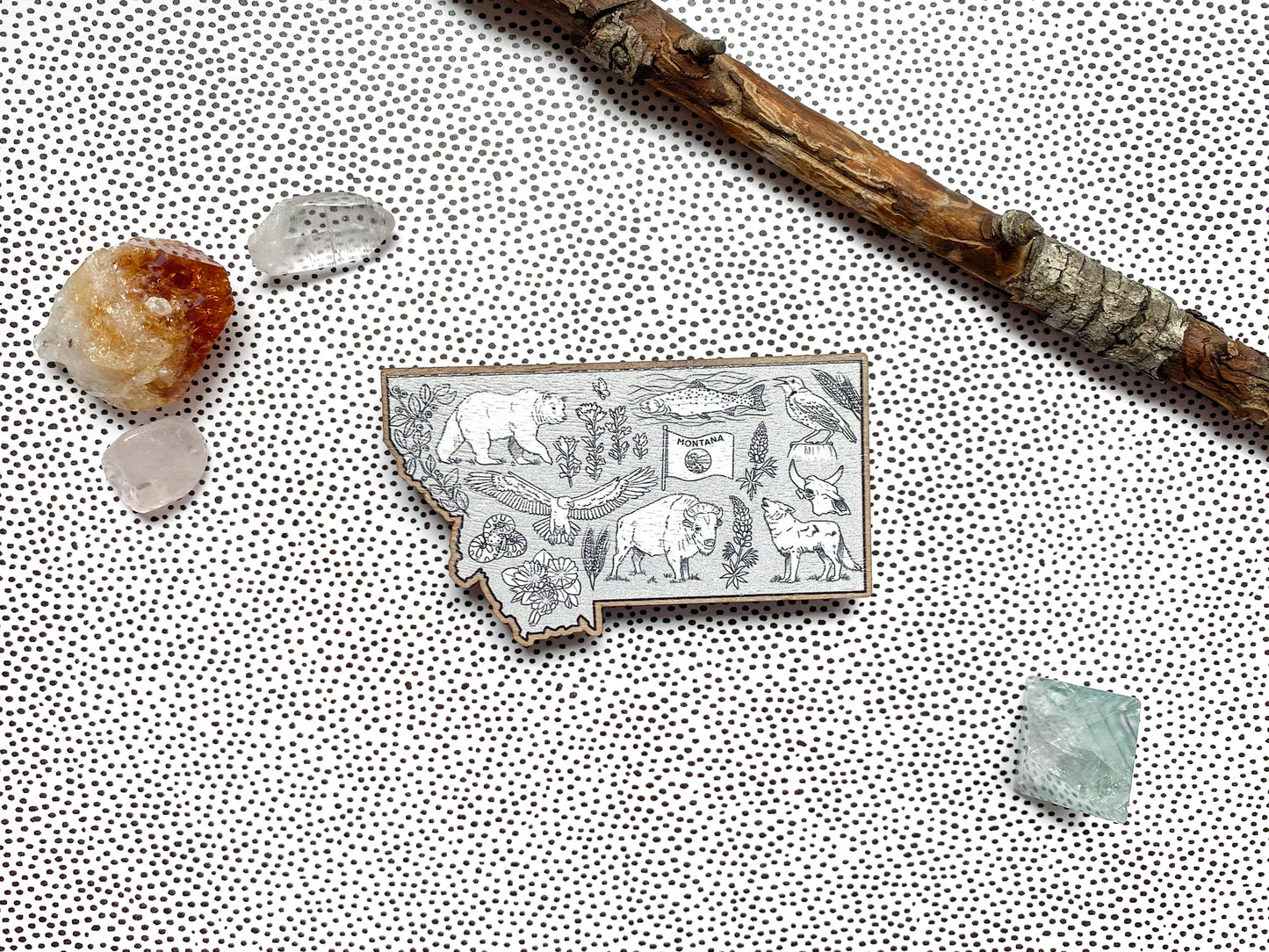 Montana Wood Magnet