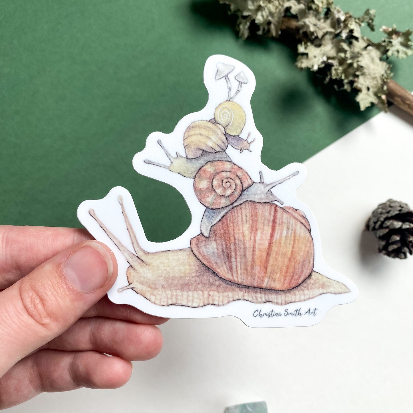 Snail Stack Sticker