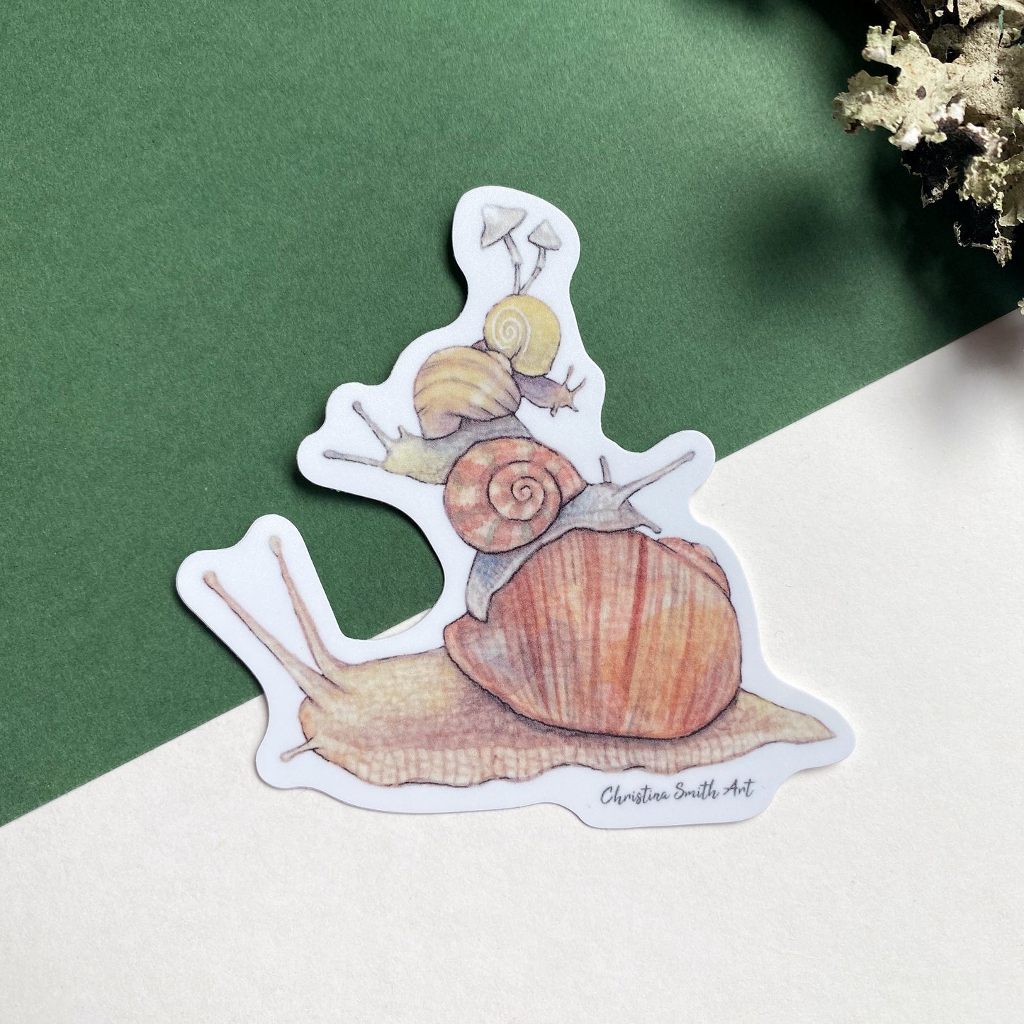 Snail Stack Sticker