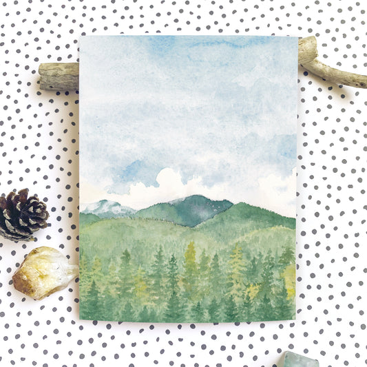 Mountain View Greeting Card
