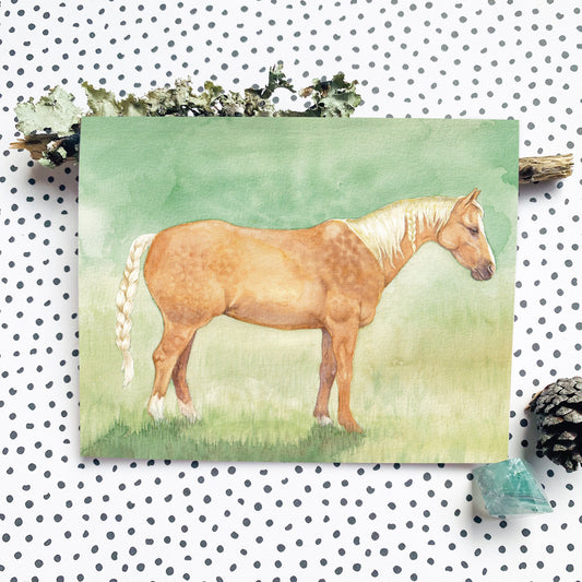 Palomino Horse Greeting Card