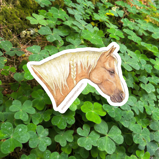Palomino Horse Sticker
