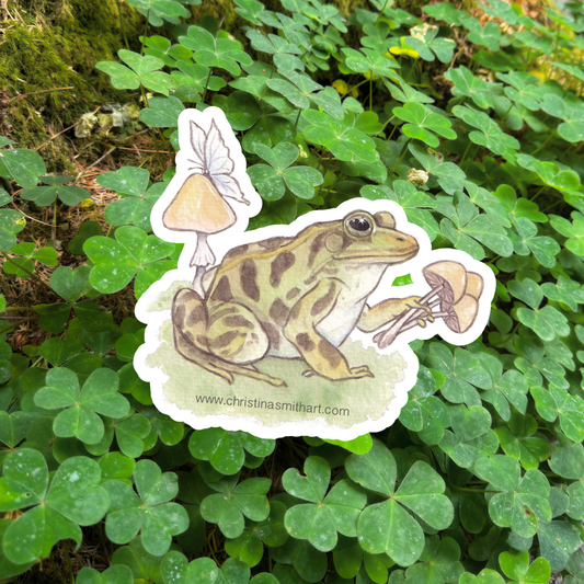 Frog Bouquet Sticker