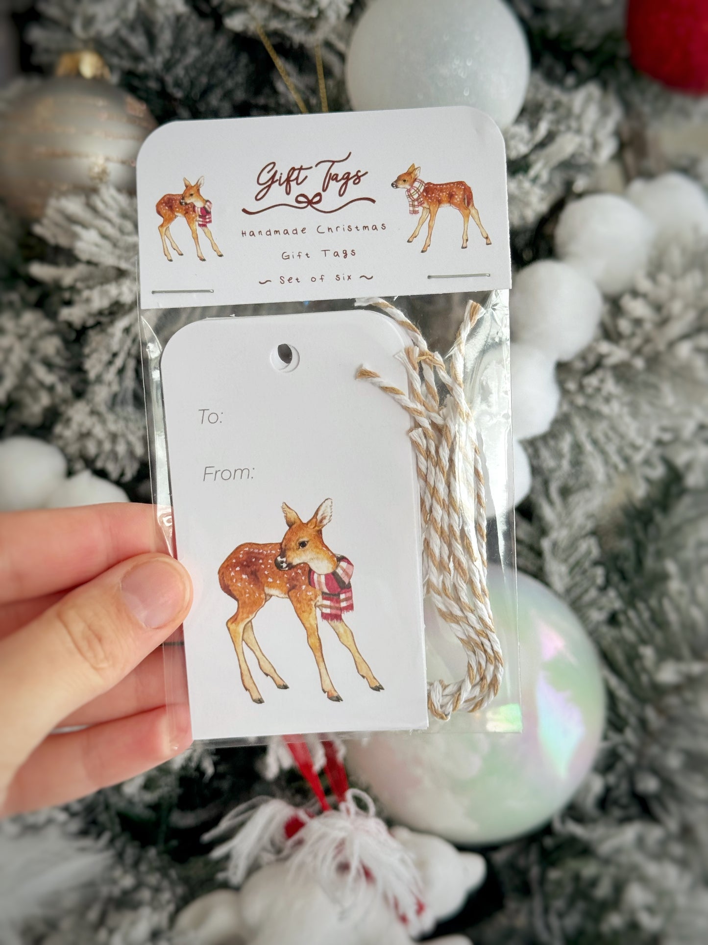 Festive Fawn Gift Tags