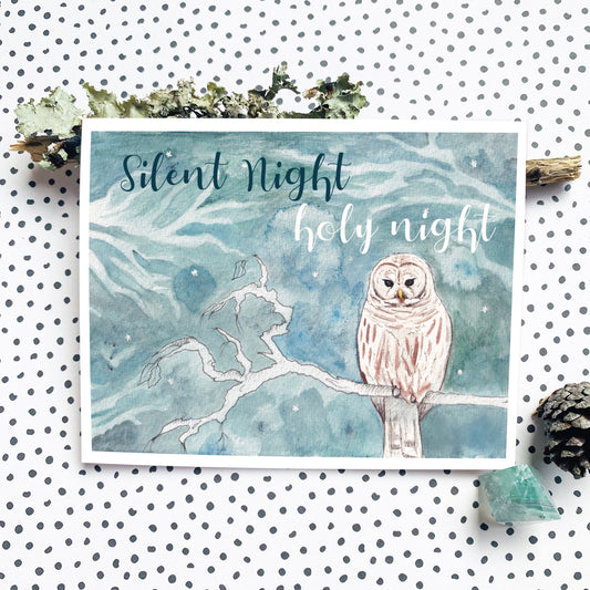 Silent Night - Christmas Greeting Card