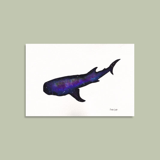 Galaxy Whale Shark - Art Print 5x7