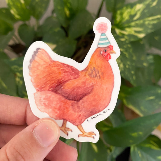 Party Chicken Sticker