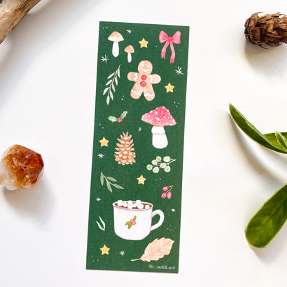 Forest Green Christmas Bookmark