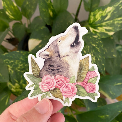 Howling Wolf Sticker