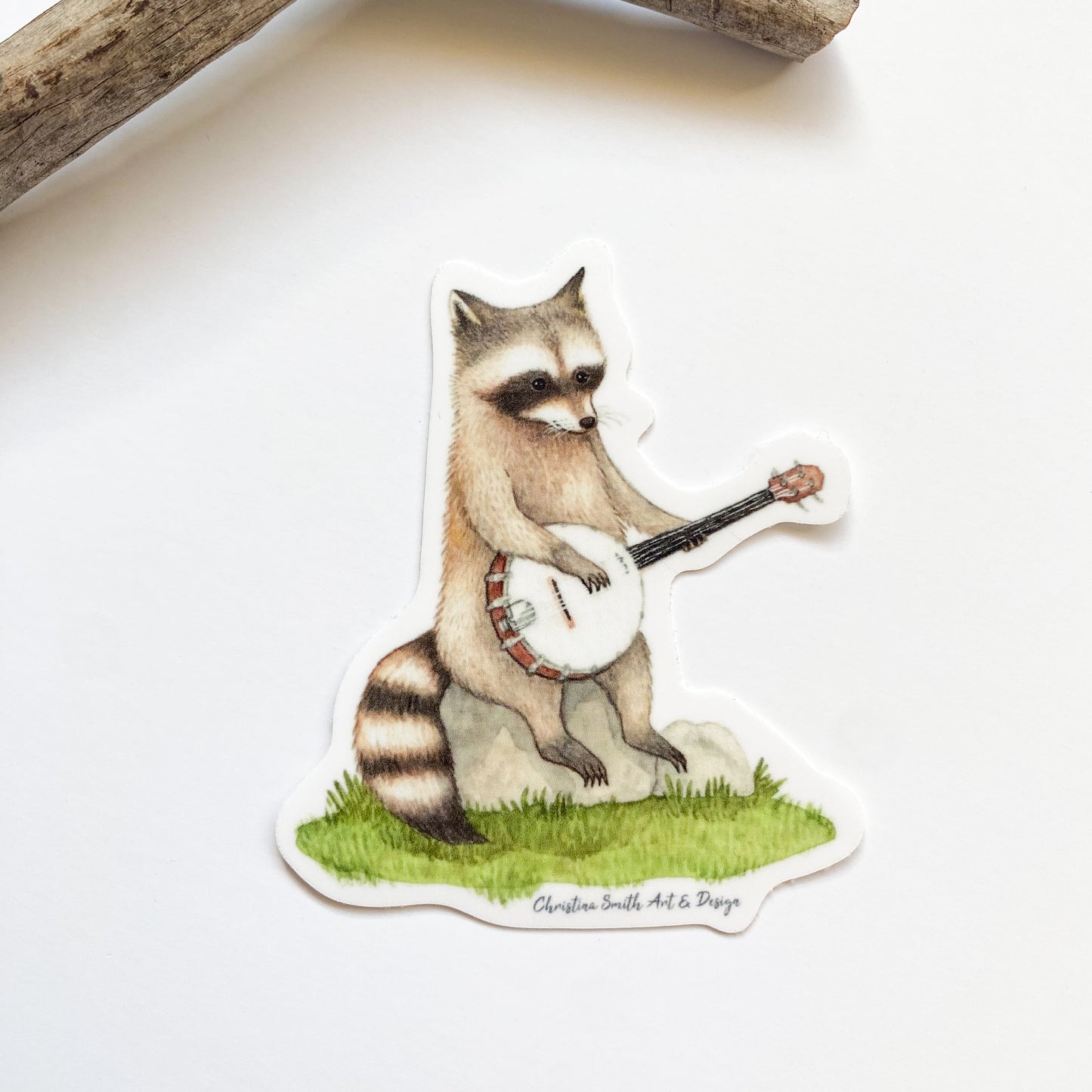 Banjo Raccoon Sticker