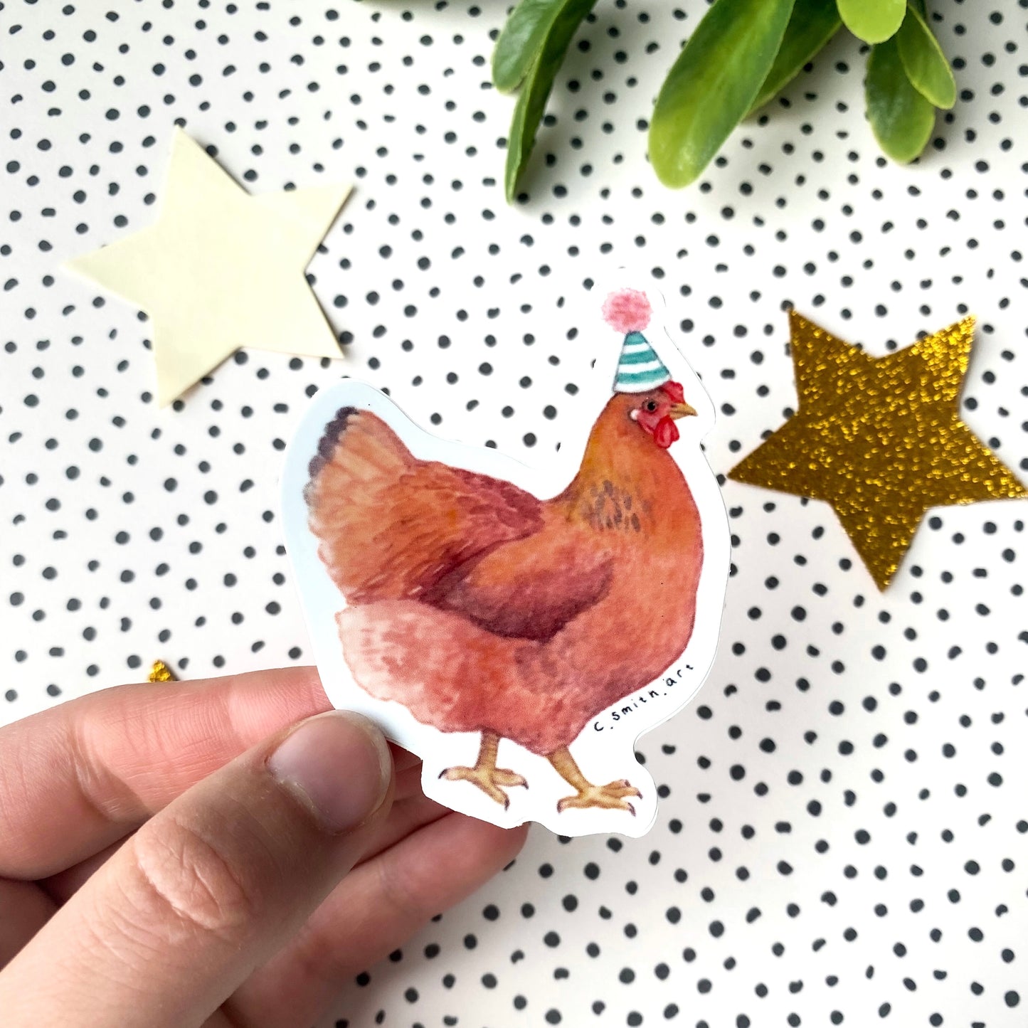 Party Chicken Sticker