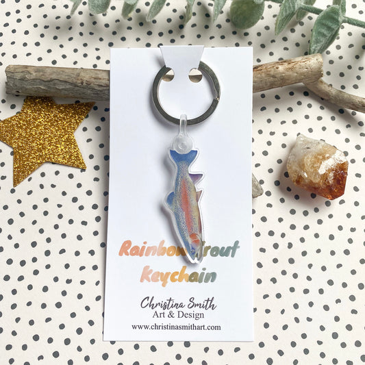 Rainbow Trout - Acrylic Key Chain