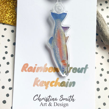 Rainbow Trout - Acrylic Key Chain