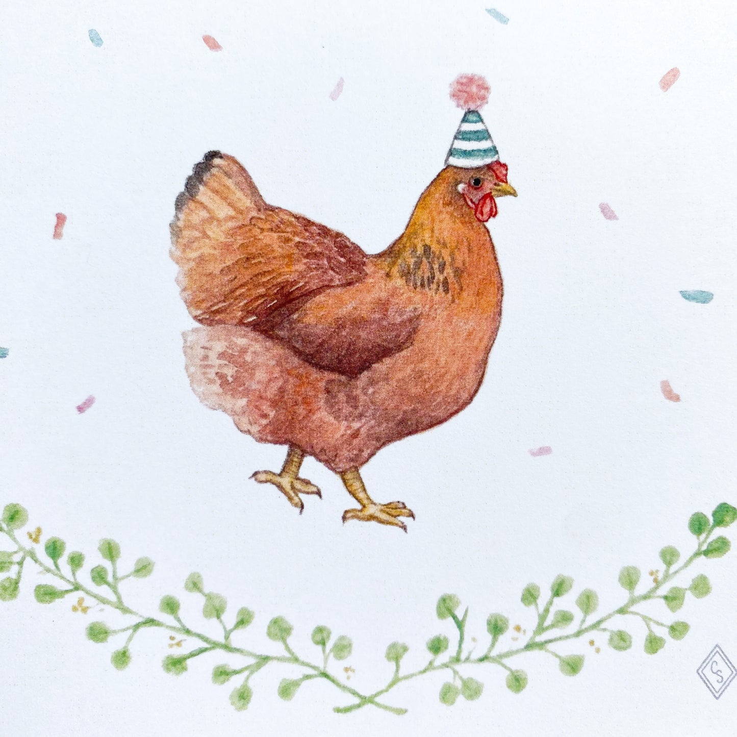 Party Chicken - Birthday Card